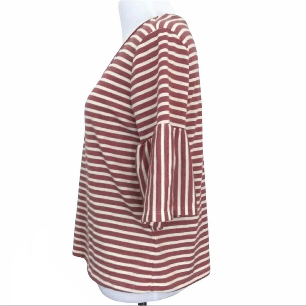 W5 Anthropologie striped bell sleeves blouse women’s Size Small